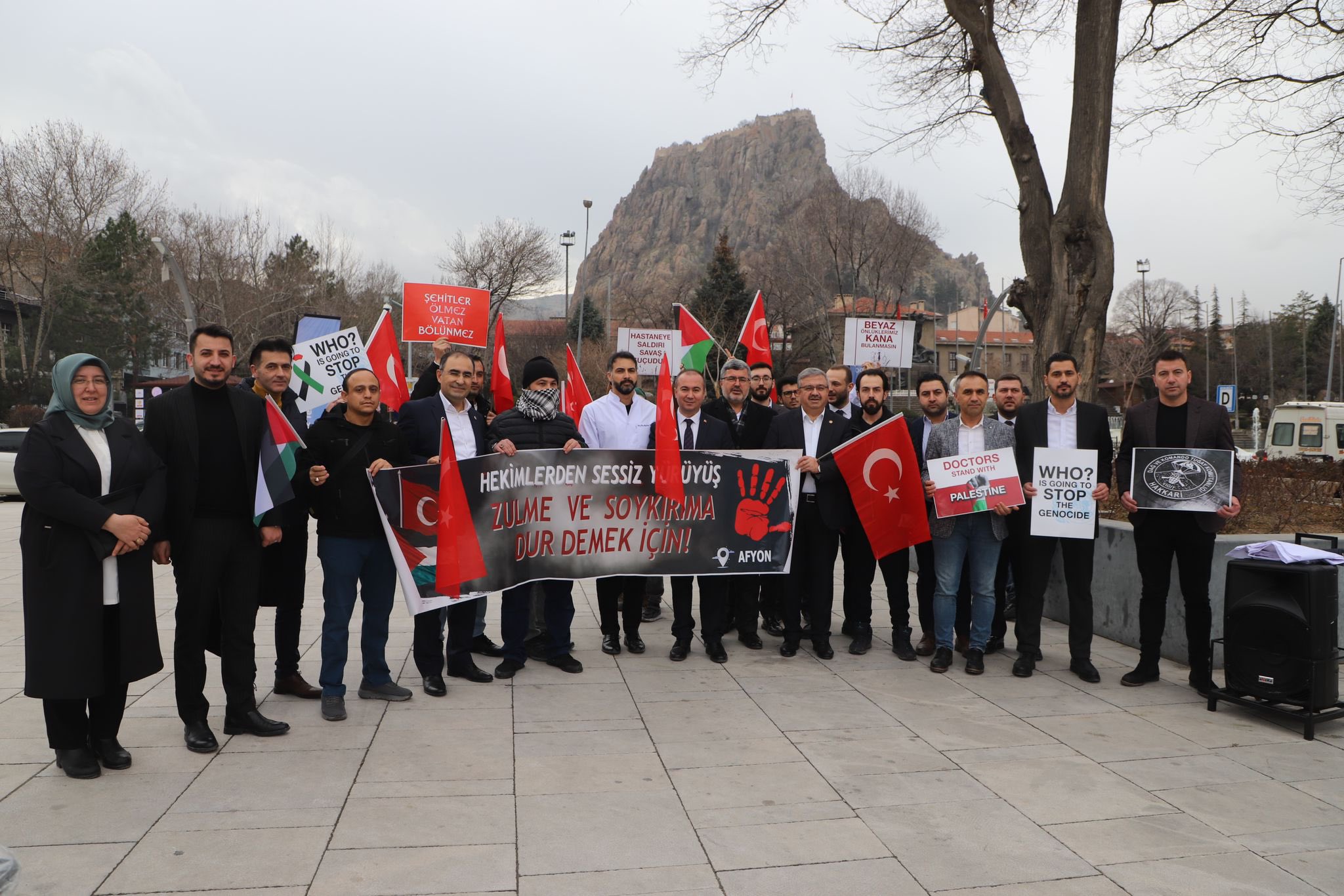 AK Parti Milletvekili İbrahim Yurdunuseven, Filistin'e Destek İçin Eyleminde