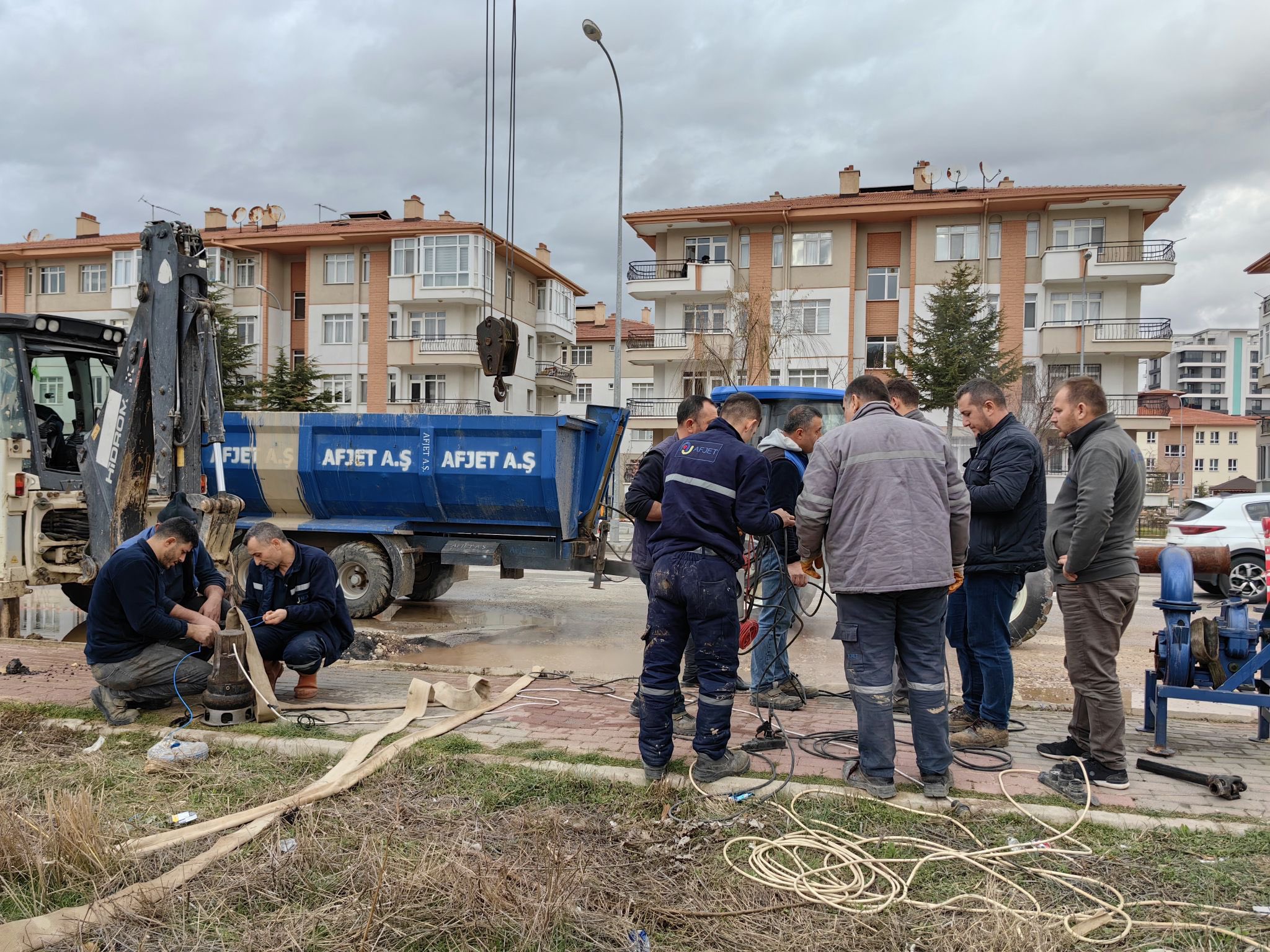AFJET'ten Jet Müdahale Arıza Sonrası Ekipler Sahada
