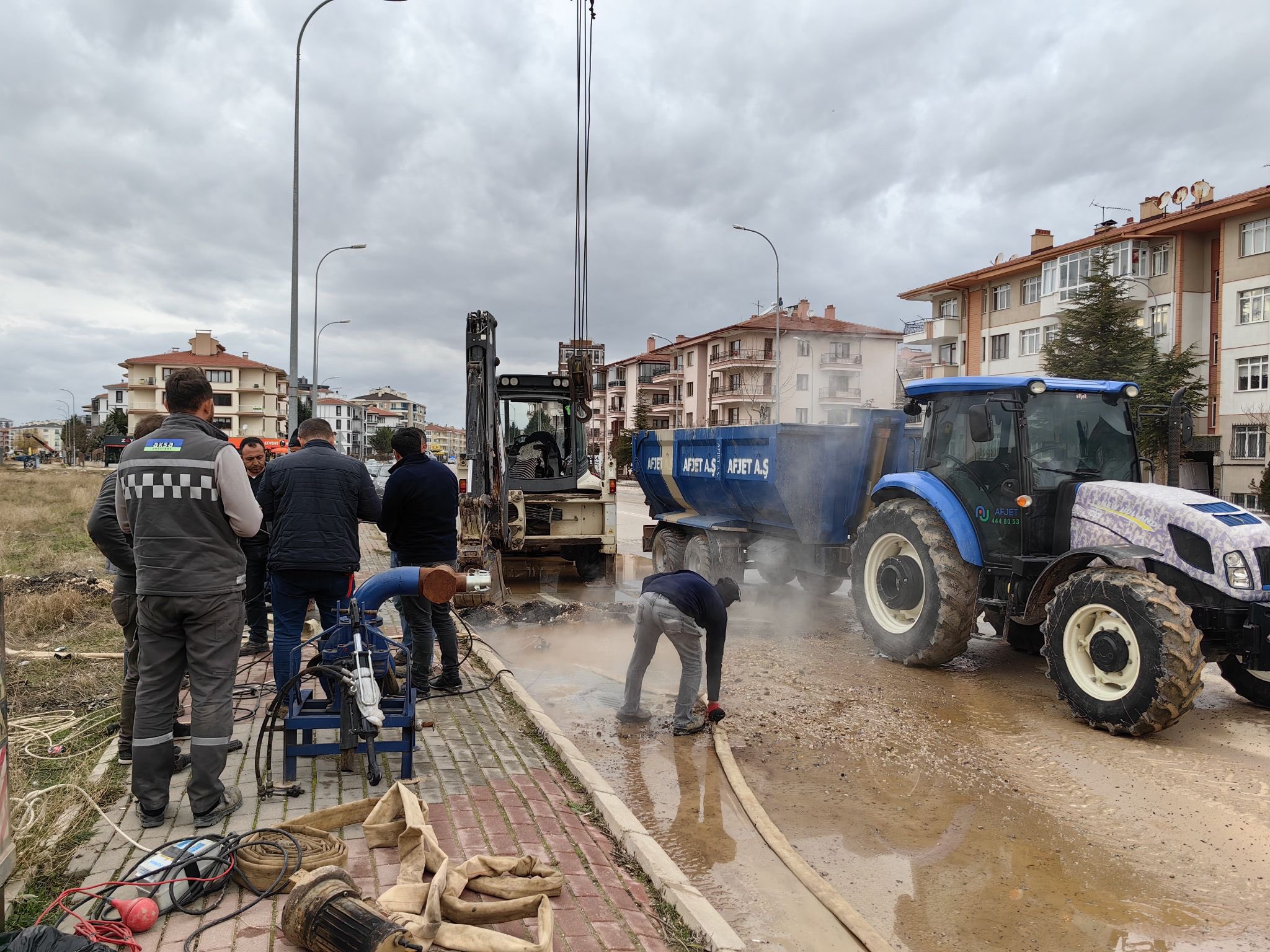 AFJET'ten Jet Müdahale Arıza Sonrası Ekipler Sahada