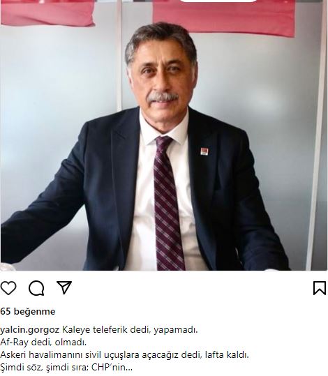 CHP'nin A Takımındaki İsim Görgöz'ün Gündeminde İktidar Partisi Belediyesinin Yapamadığı Vaatleri Vardı