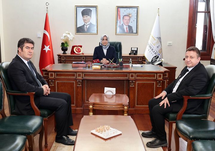 Vali Yiğitbaşı İki Müdürü Makamda Kabul Etti