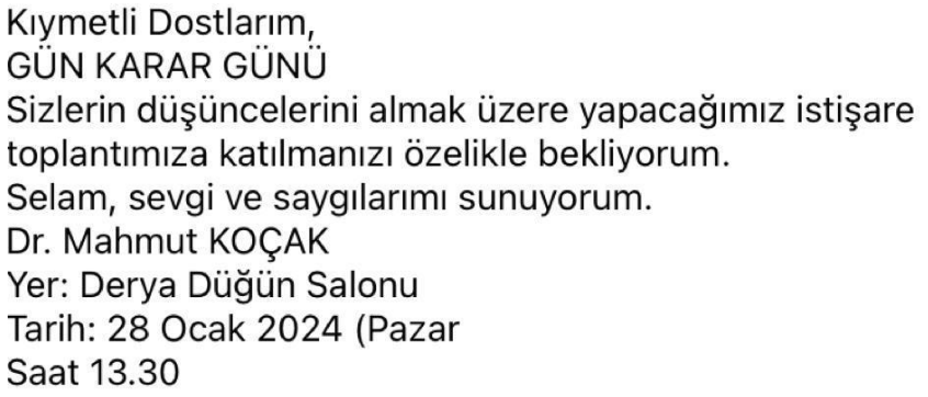 KOÇAK İÇİN GÜN KARAR GÜNÜ
