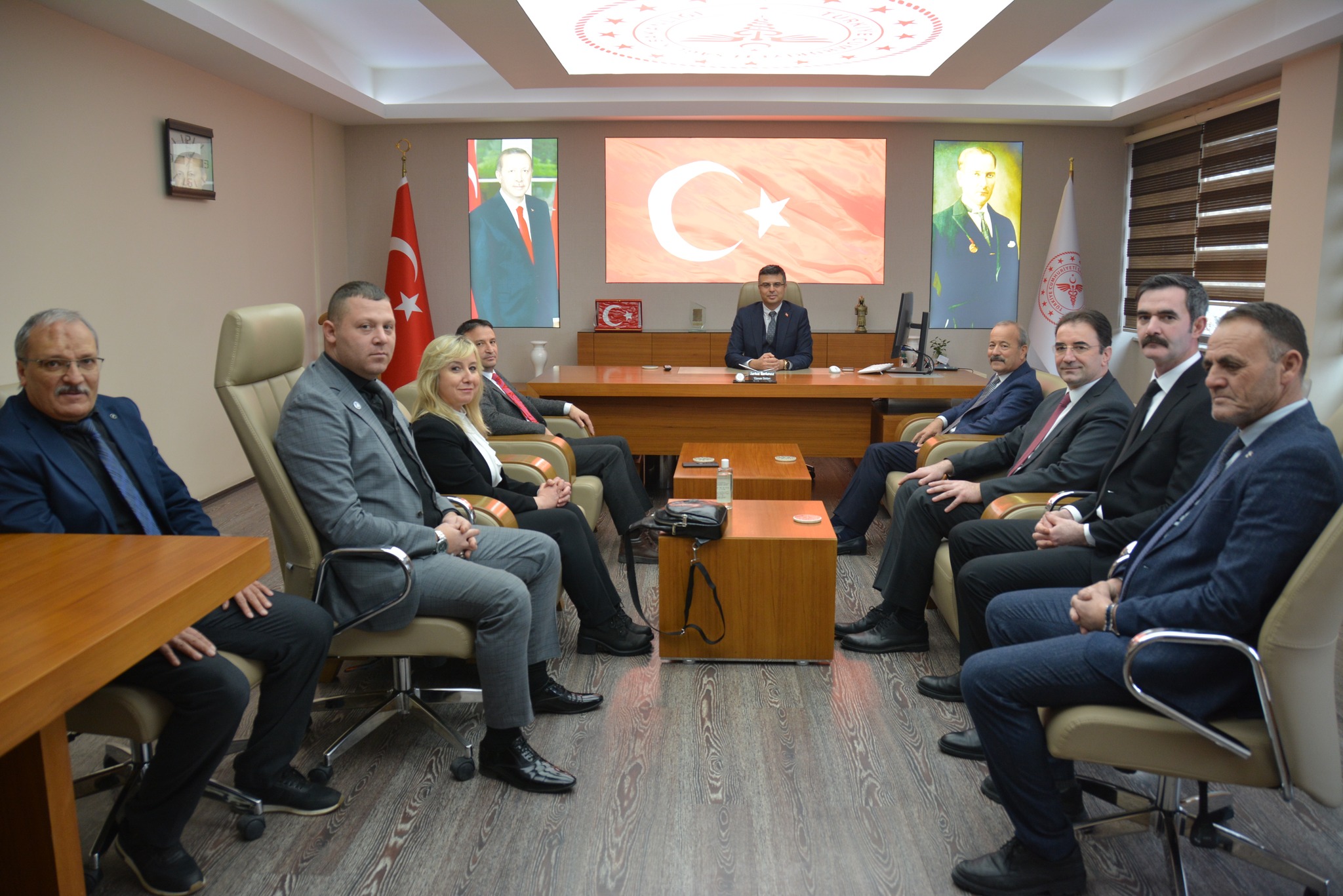 Müdür Korkmaz MHP'li Küçükkurt'u Misafir Etti