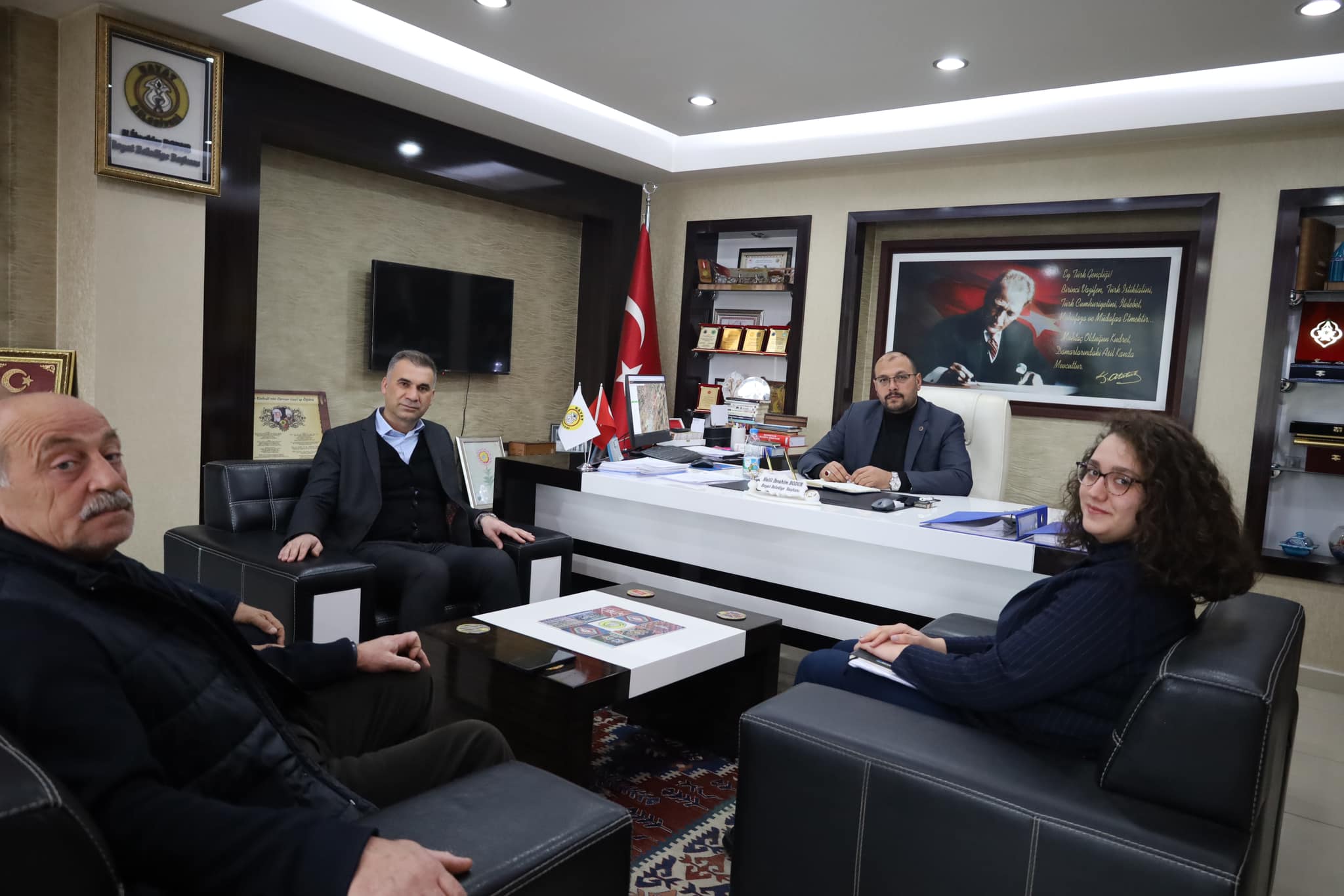 AKSA İL MÜDÜRÜNDEN BELEDİYE BAŞKANI BODUR'A ZİYARET
