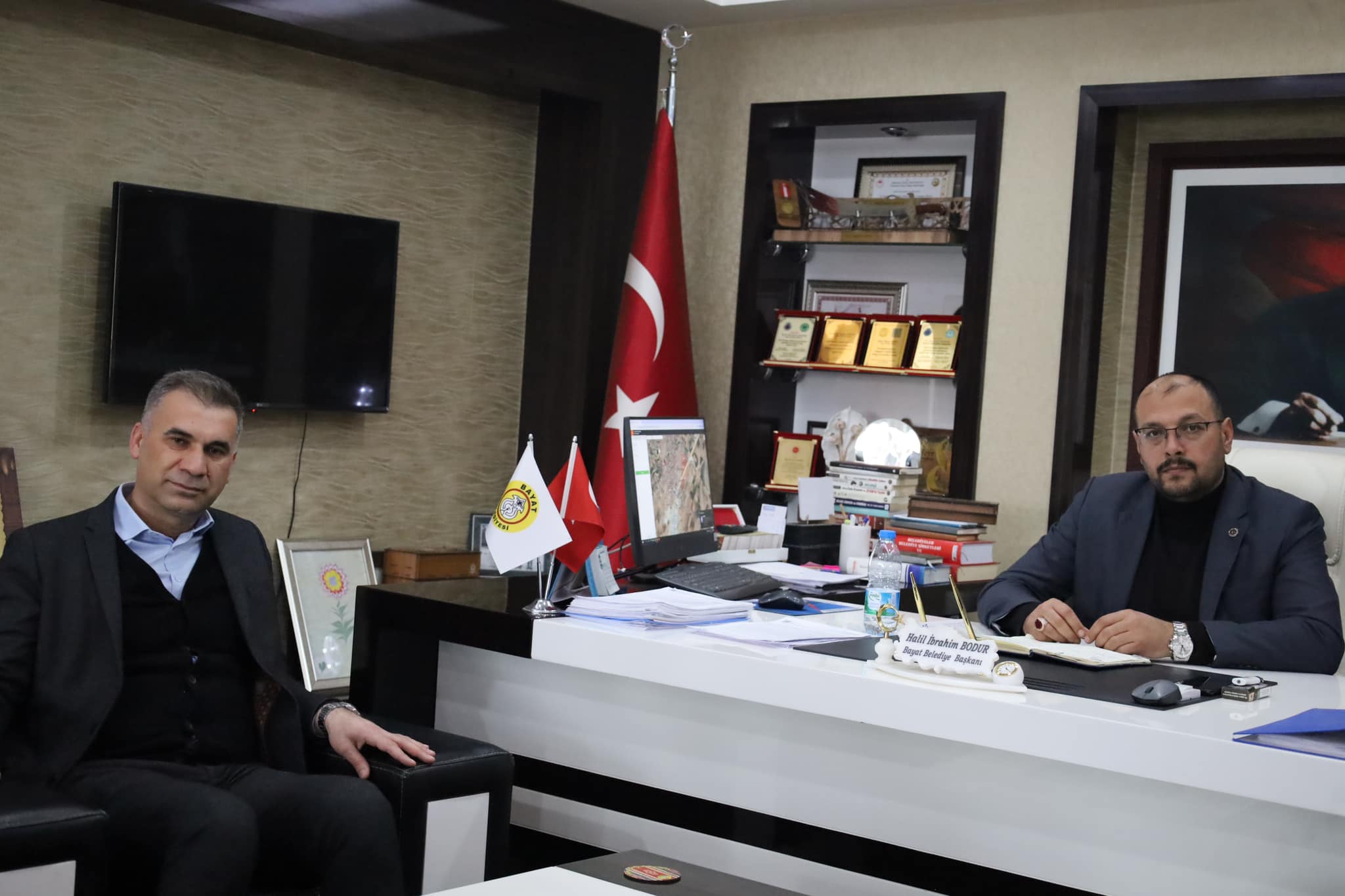 AKSA İL MÜDÜRÜNDEN BELEDİYE BAŞKANI BODUR'A ZİYARET