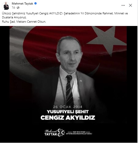 TAYTAK  ÜLKÜCÜ ŞEHİDİ UNUTMADI