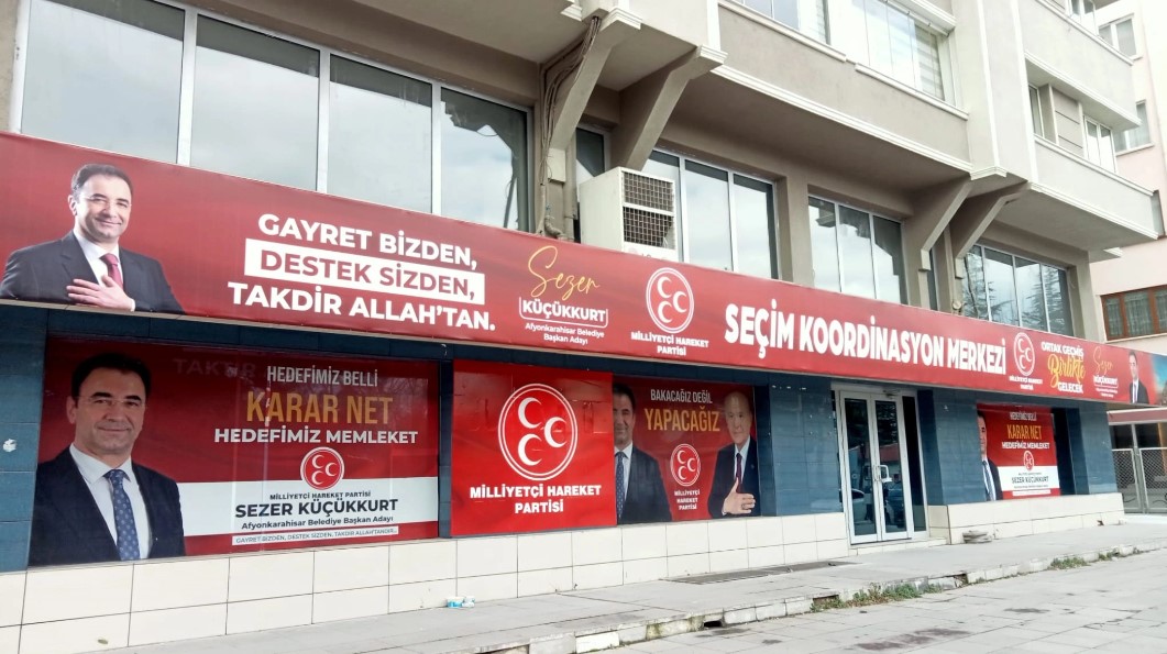MHP Afyonkarahisar Teşkilatı Seçim Koordinasyon Merkezi Açılışını Gerçekleştirdi