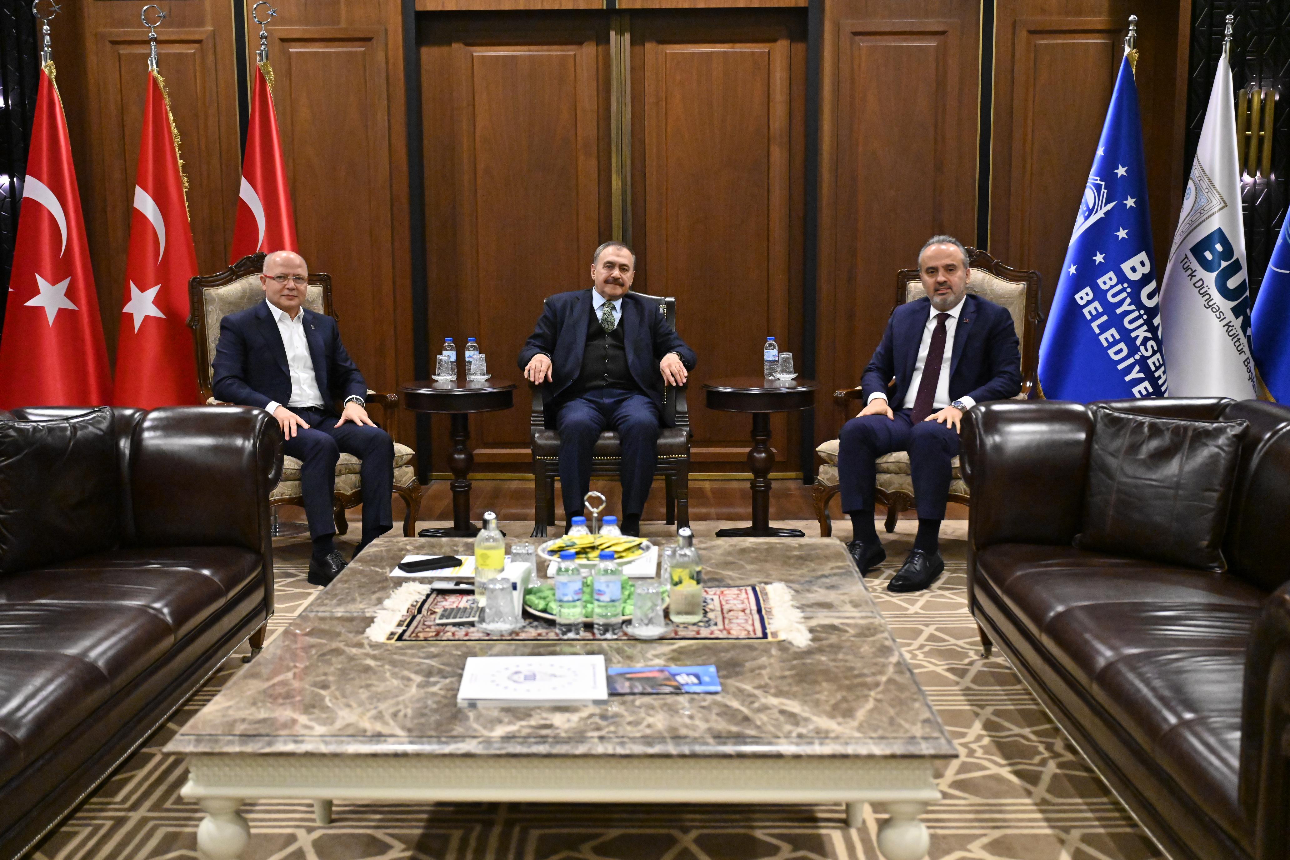Afyonlu Eski Bakan Eroğlu Bursa'da Ziyaretlerini Sürdürdü