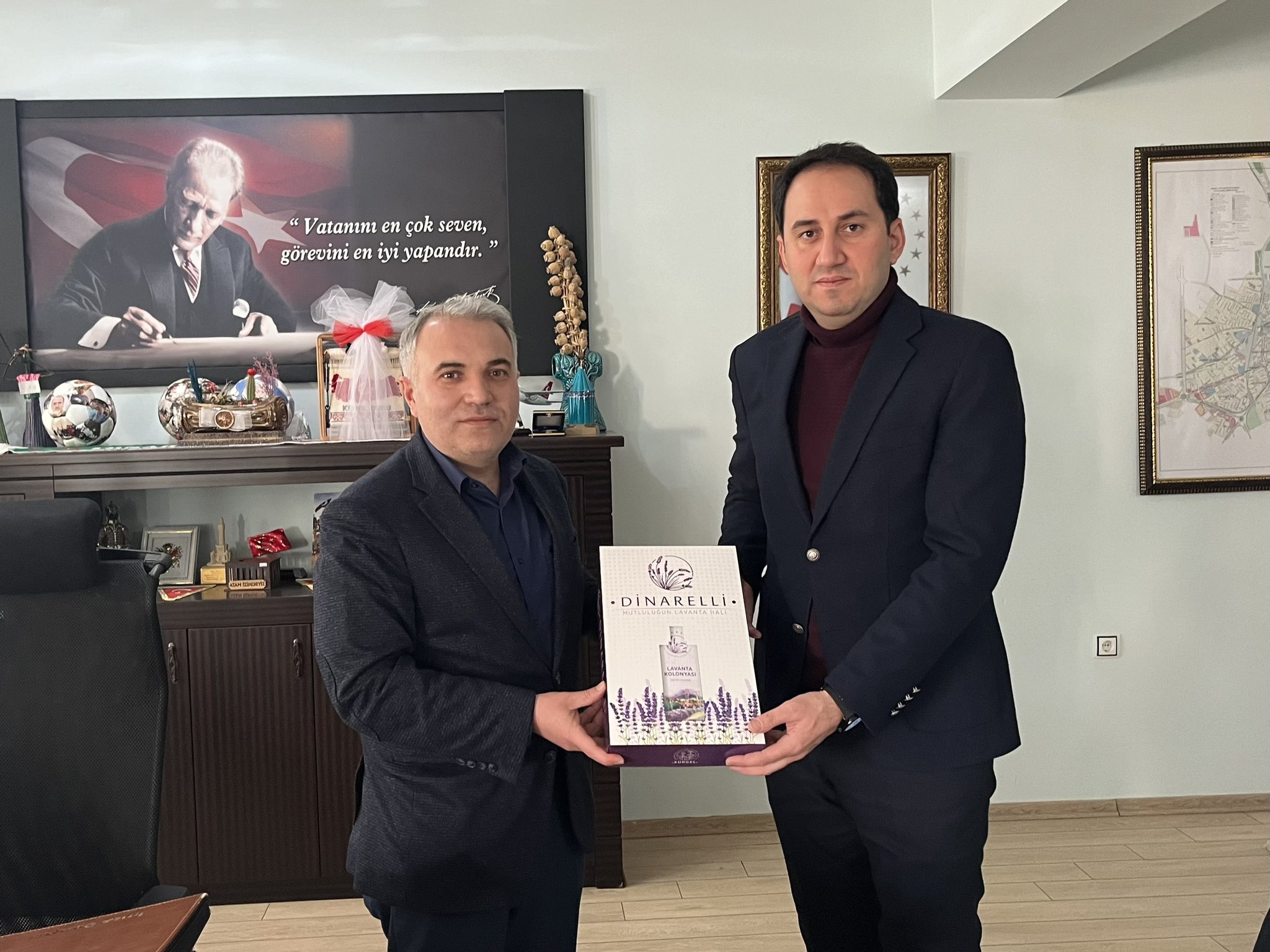 Bolvadin Kaymakamı Bolat Mevkiidaşı Duru'yu Ziyaret Etti
