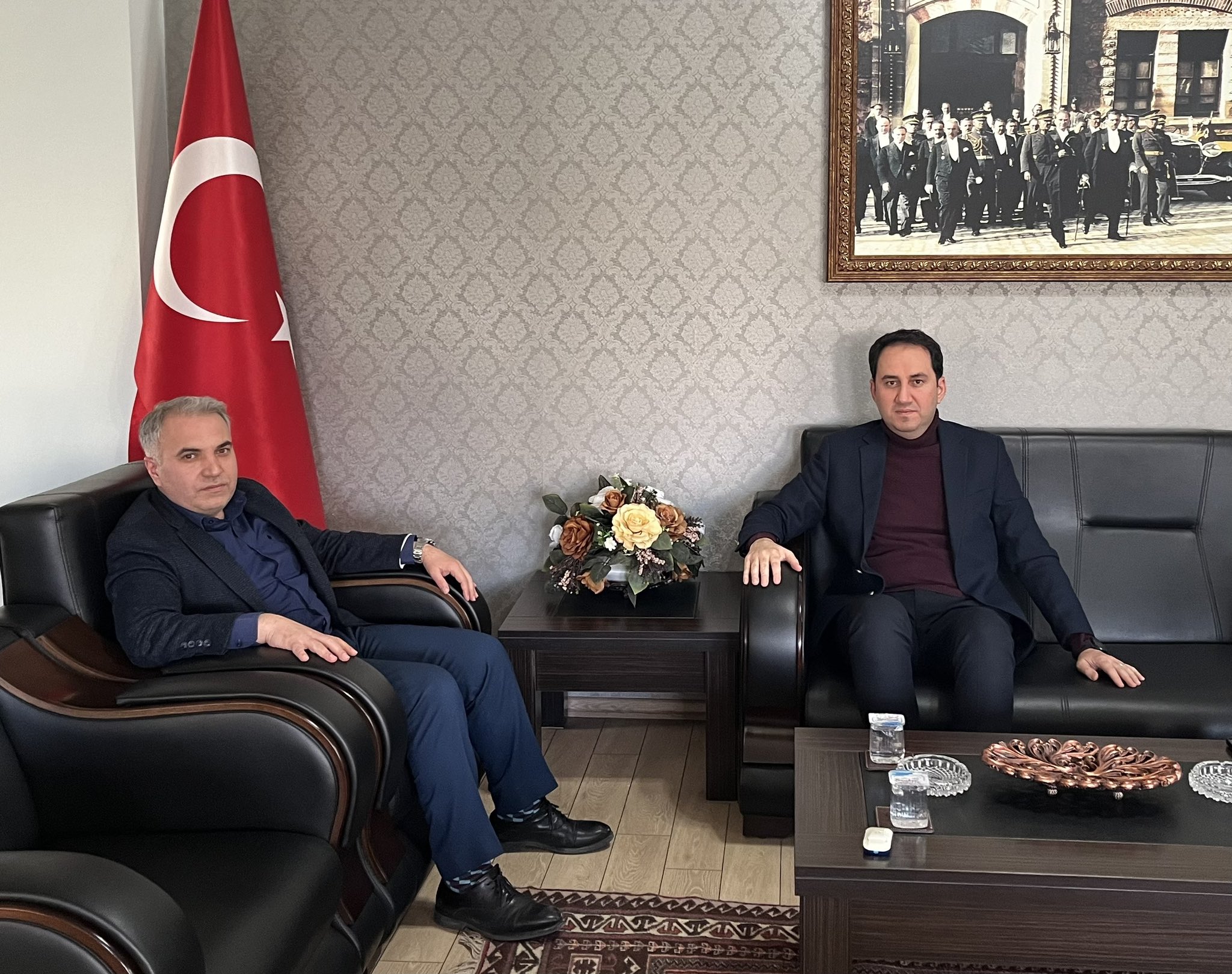 Bolvadin Kaymakamı Bolat Mevkiidaşı Duru'yu Ziyaret Etti