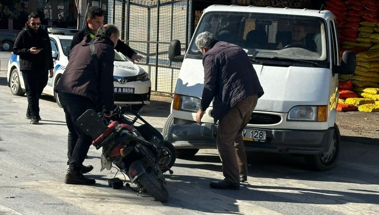 MİNİBÜS İLE ELEKTRİKLİ BİSİKLET ÇARPIŞTI: