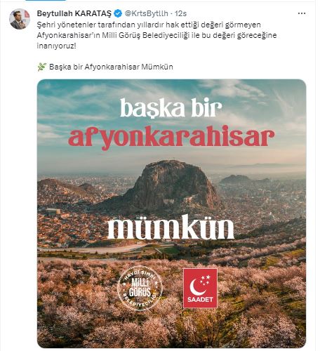 Başkan Karataş ''Başka Bir Afyonkarahisar Mümkün''