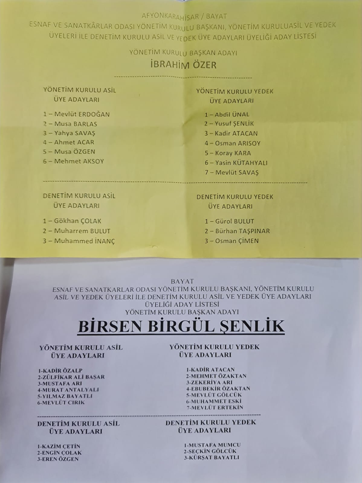BAYAT ESNAF VE SANATKAR ODASINDA  ŞENLİK DÖNEMİ