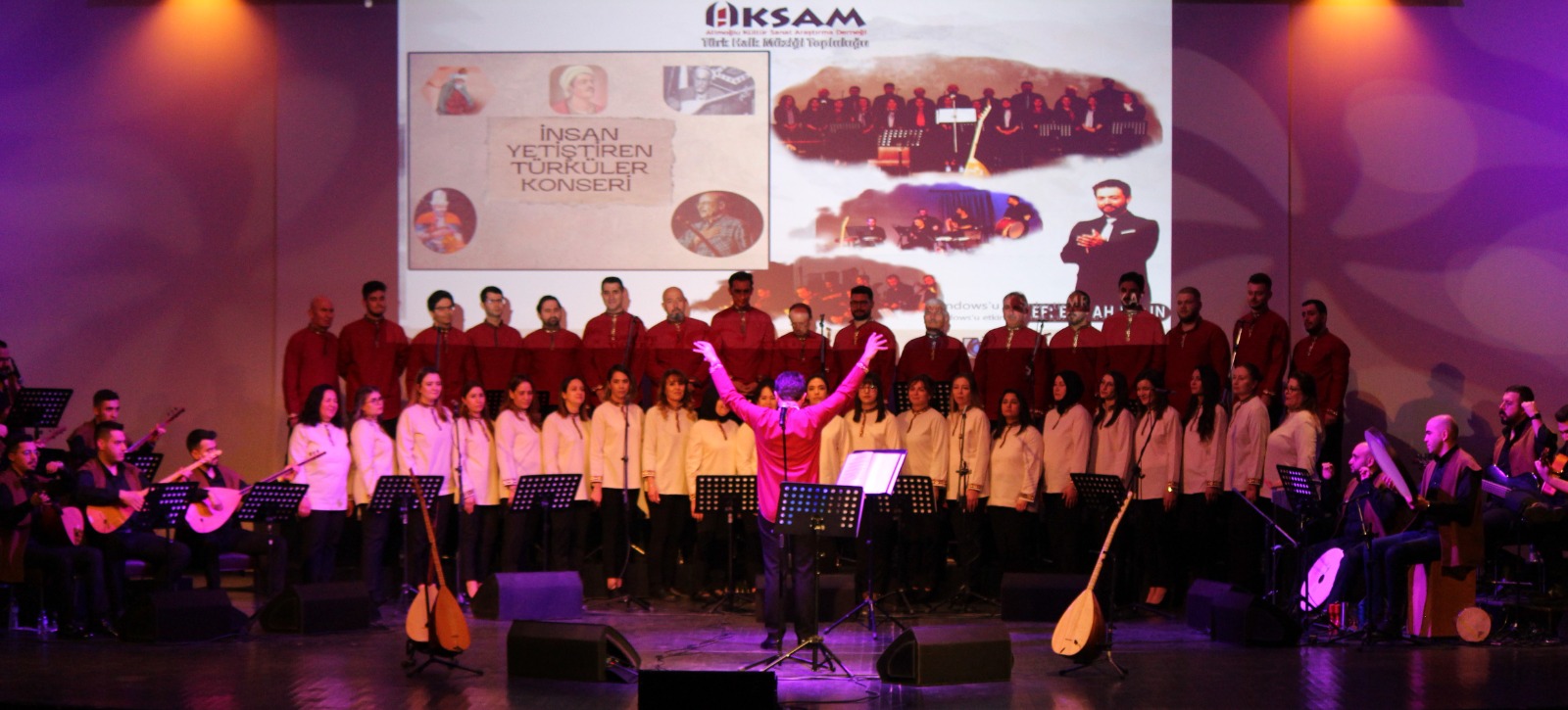 AKSAM'DAN İNSAN YETİŞTİREN ŞARKILAR KONSERİNE YOĞUN İLGİ