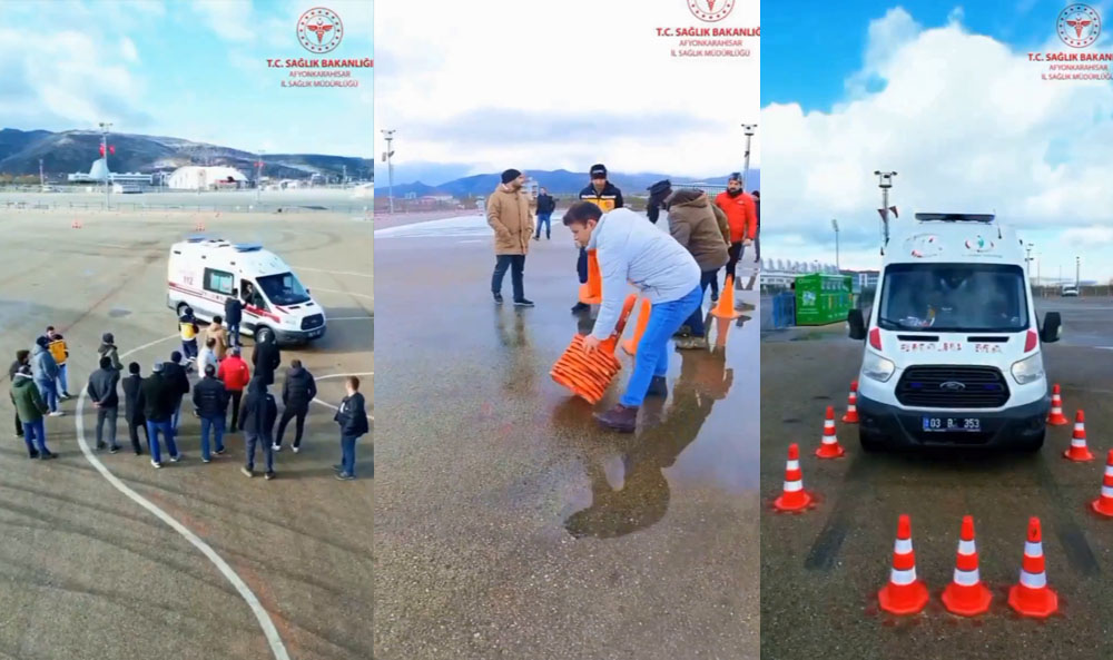 Afyon'da Ambulans Şoförlerine Eğitim Verildi