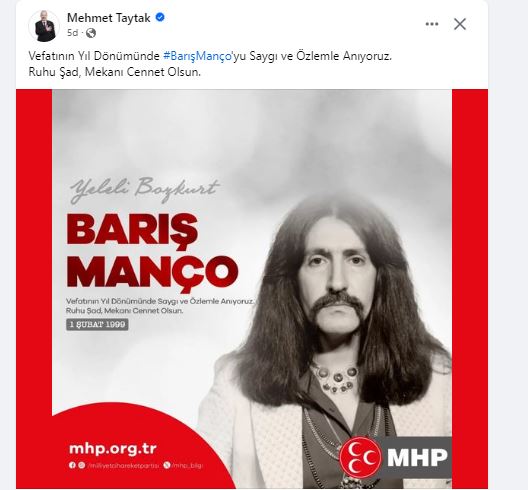 MHP'li Taytak Manço'yu Andı