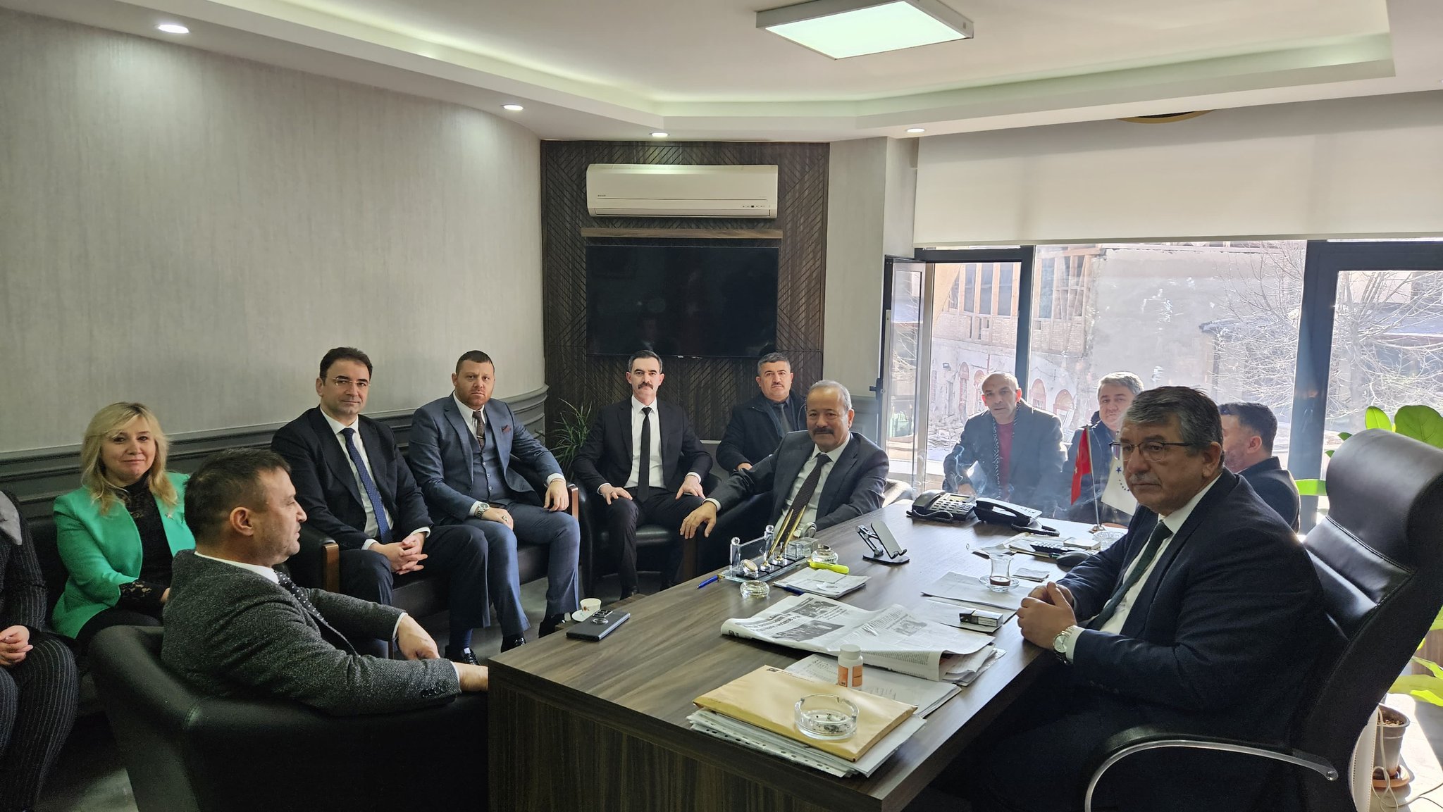 MHP Heyeti, Afyonkarahisar Esnaf  Sanatkarlar Kredi ve Kefalet Kooperatifi'ni Ziyaret Etti