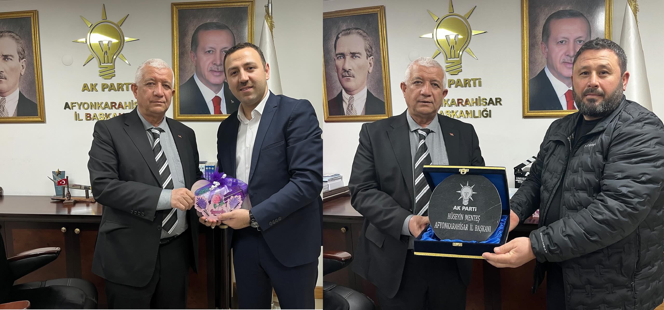 Yeni Başkan Menteş'e İlçe Başkanlarından Ziyaret Geldi