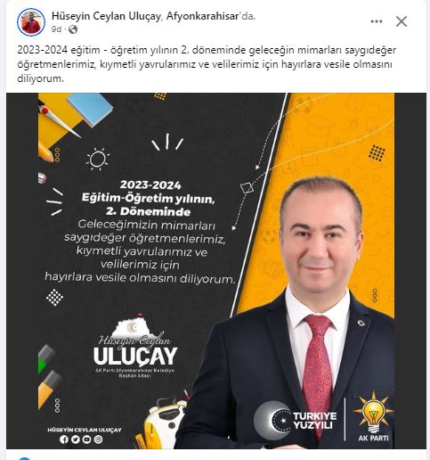 AK Partili Uluçay Öğrencilere Başarılar Diledi