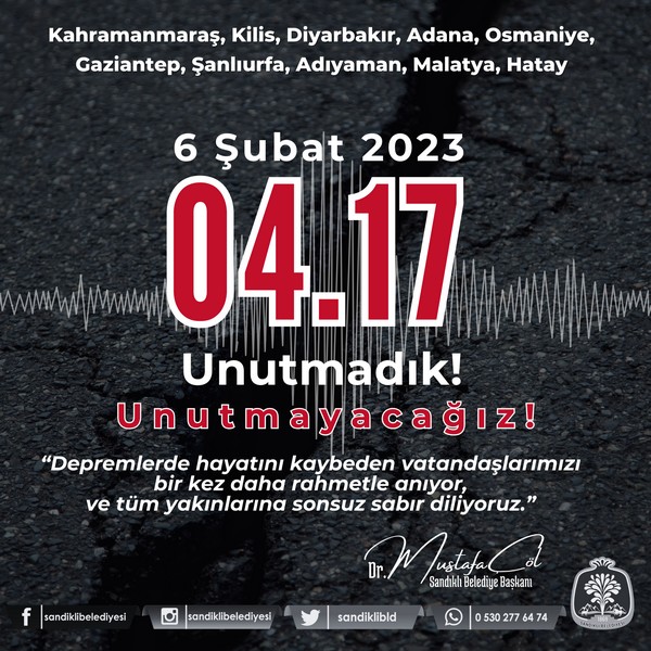BAŞKAN ÇÖL  ASRIN  FELAKETİNİ UNUTMADI