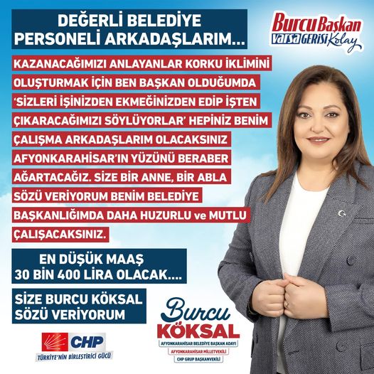 CHP'li Köksal Belediye Personeline Seslendi