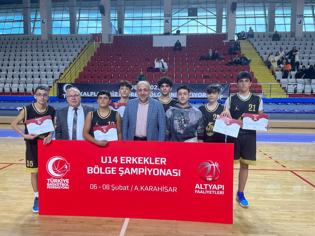 Afyonkarahisar'da Basketbol U-14 2.Bölge Şampiyonası Heyecanı Tamamlandı