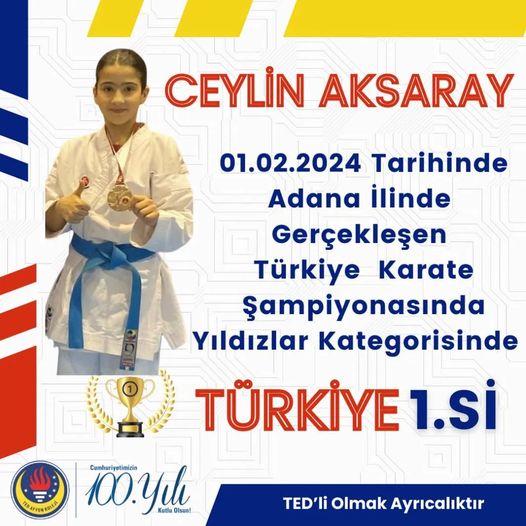 TED Afyon Koleji Sporcu Aksaray'ı Kutladı