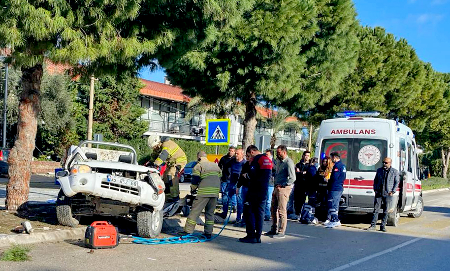 MICIRA KAPILAN ARAÇ 18 METRE SÜRÜKLENDİ
