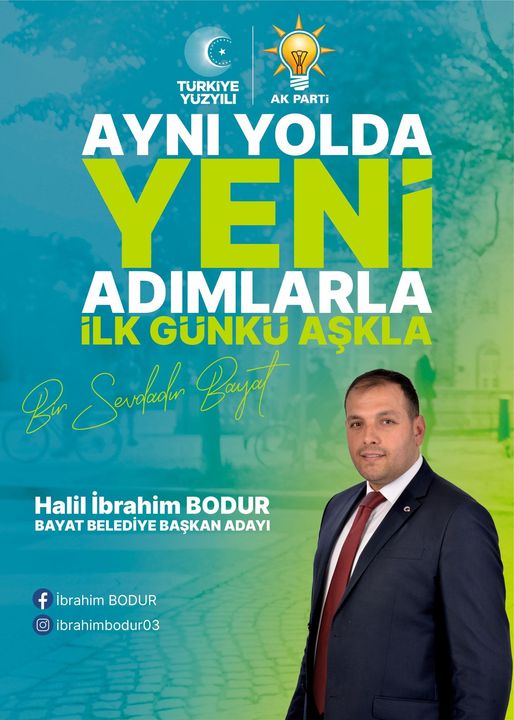 AK Parti Bayat İlçesinde Yola Bodur'la Devam Dedi