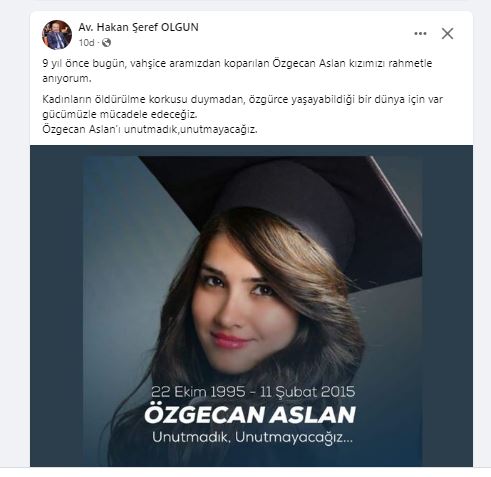İYİ Partili Olgun'dan Paylaşım Geldi