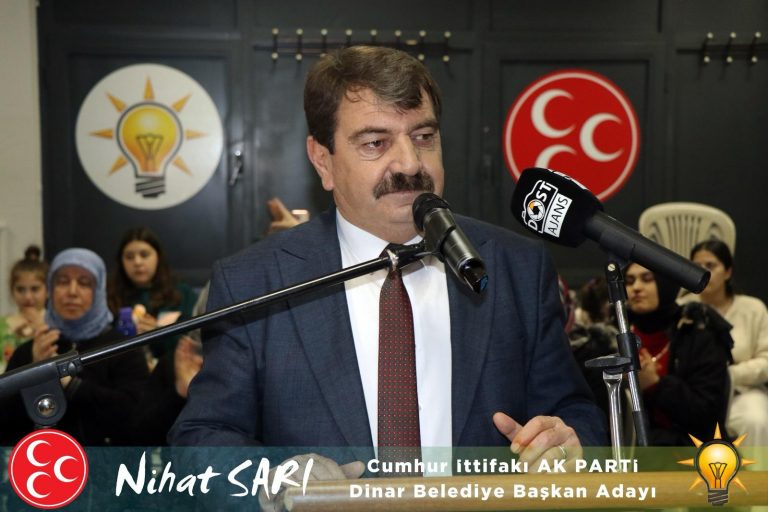 DİNAR ADAYLARI TANITILDI:"HER ZAMAN PROJELERİMİZLE ANILDIK"