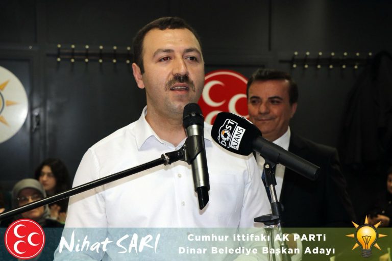 DİNAR ADAYLARI TANITILDI:"HER ZAMAN PROJELERİMİZLE ANILDIK"