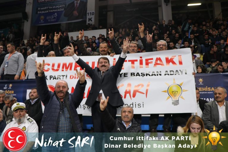 DİNAR ADAYLARI TANITILDI:"HER ZAMAN PROJELERİMİZLE ANILDIK"