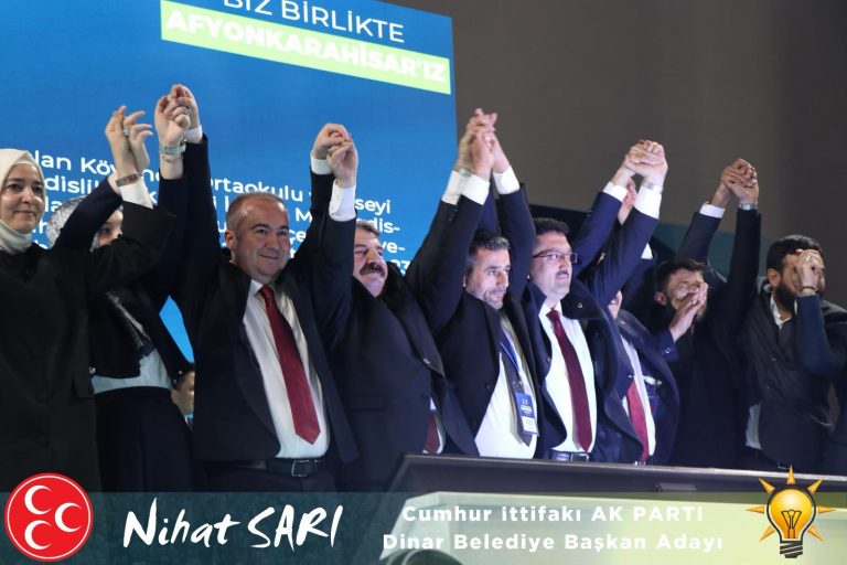 DİNAR ADAYLARI TANITILDI:"HER ZAMAN PROJELERİMİZLE ANILDIK"