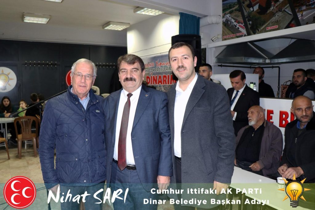 DİNAR ADAYLARI TANITILDI:"HER ZAMAN PROJELERİMİZLE ANILDIK"