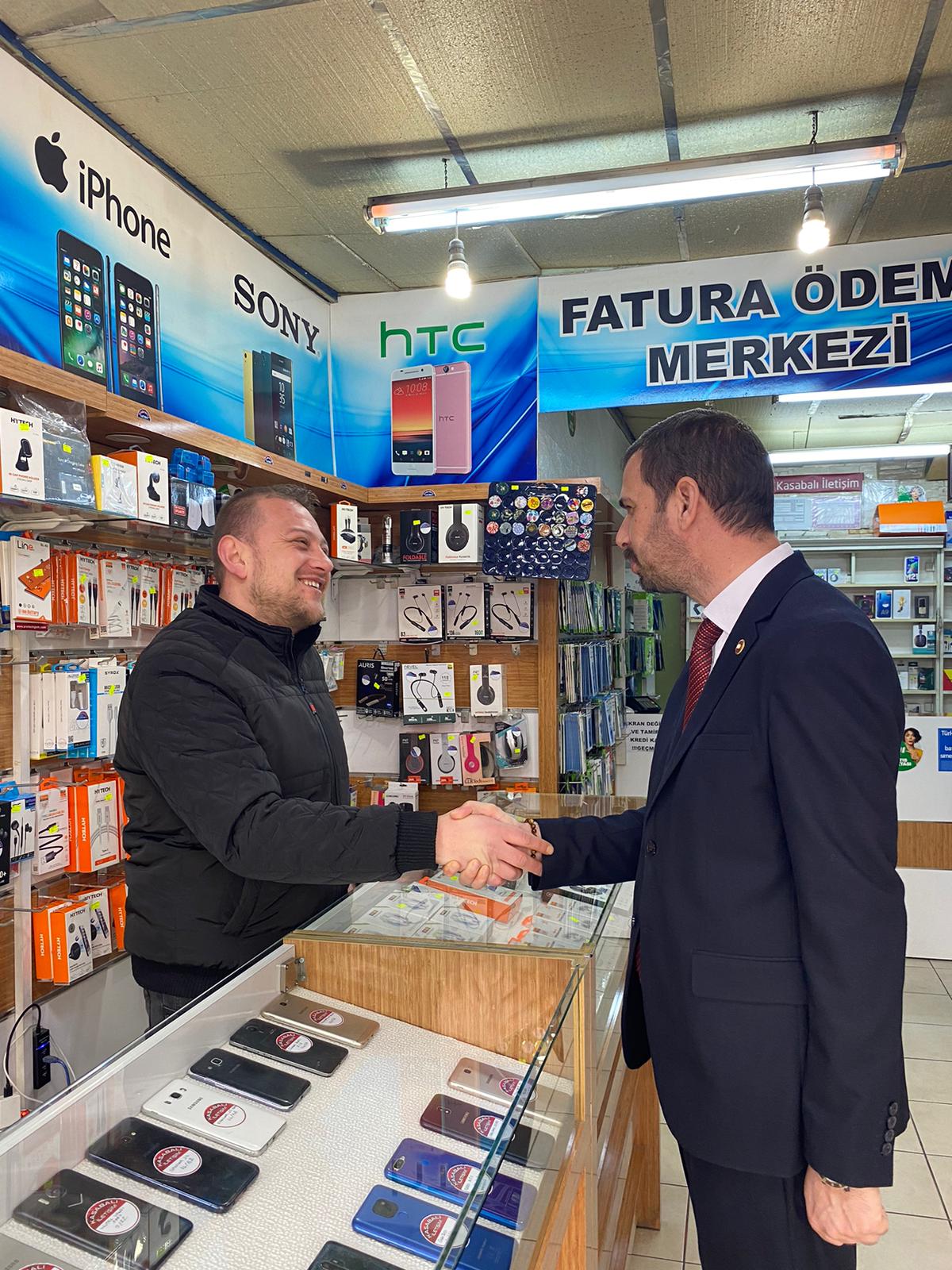 İYİ Partili Yağcı Esnafla Buluştu