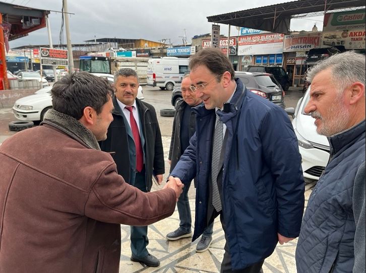Küçükkurt, 1. Sanayi Sitesi'nde Esnafı Ziyaret Etti