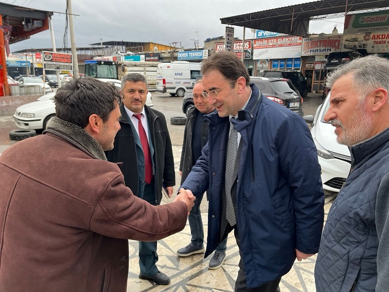 Küçükkurt, 1. Sanayi Sitesi'nde Esnafı Ziyaret Etti
