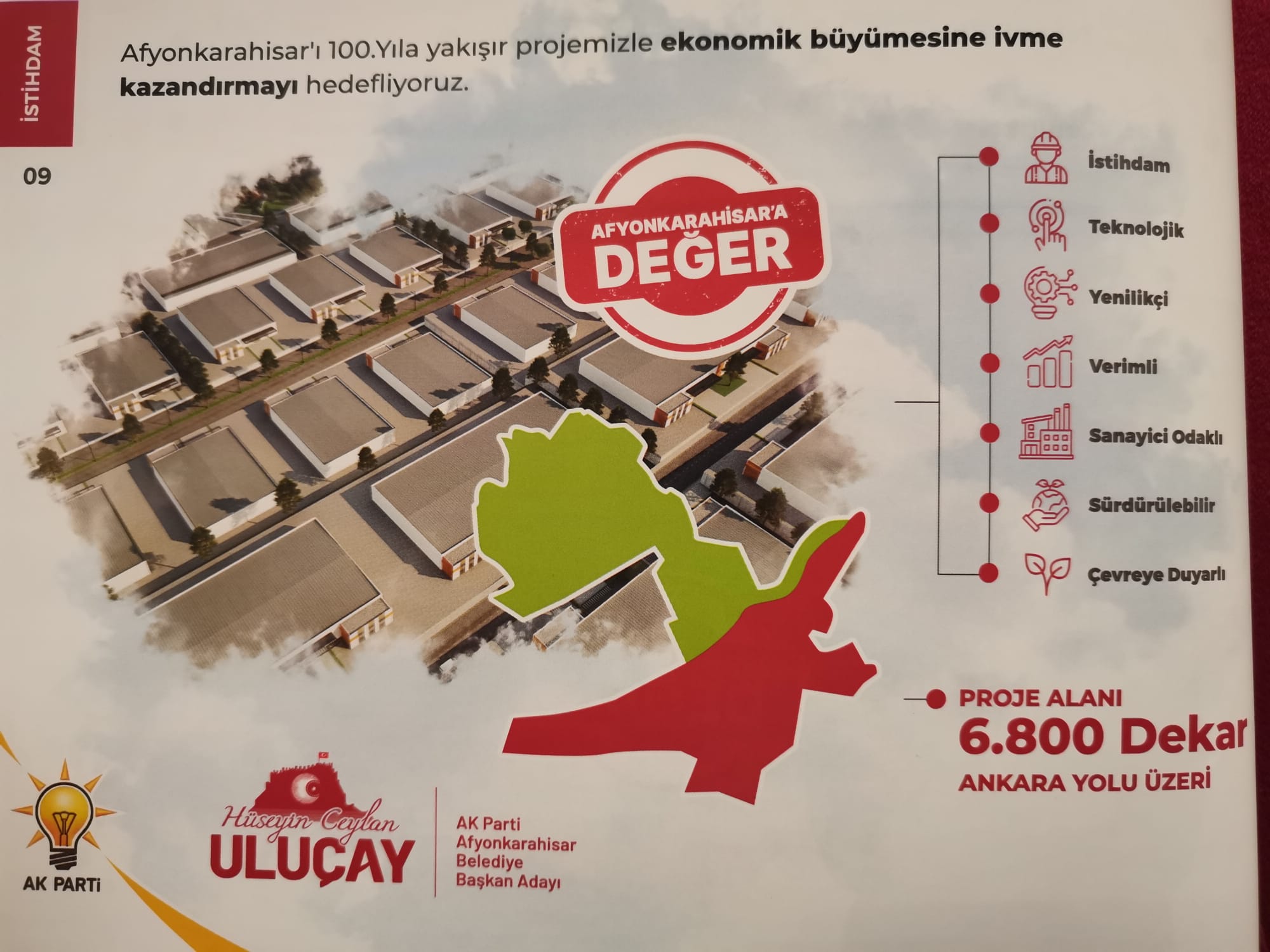 Afyon Sanayisi  Gelişecek AK Partili Uluçay Projesini Paylaştı
