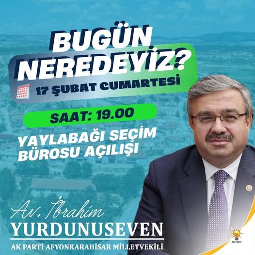 AK PARTİ AFYON'DA BUGÜN BİR KOORDİNASYON MERKEZİ DAHA AÇIYOR