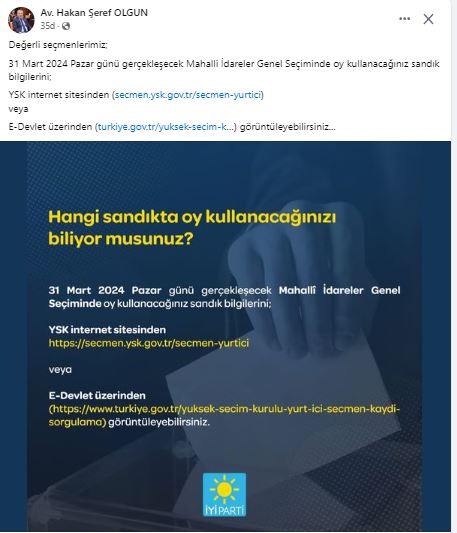OLGUN AFYONKARAHİSARLI SEÇMENİ UYARDI