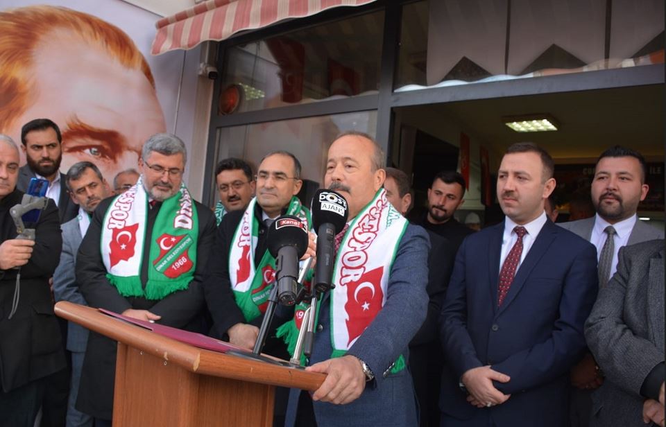 AK PARTİ VE MHP'Yİ BİR ARAYA GETİREN SEÇİM KOORDİNASYON MERKEZİ AÇILIŞI