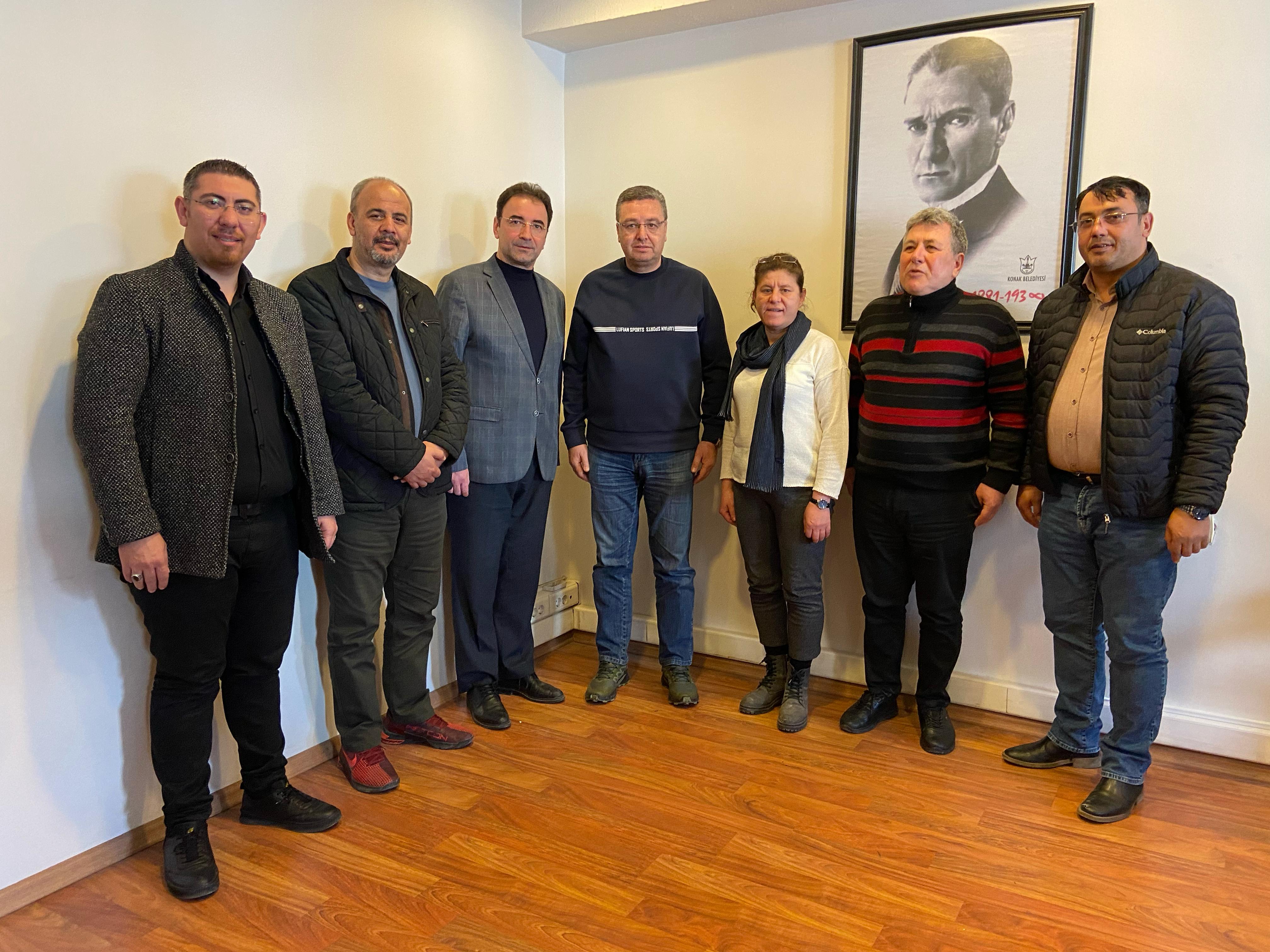 AGC'ye, Ege Gazeteciler Federasyonu Yönetim Kurulu Üyelerinden ziyaret