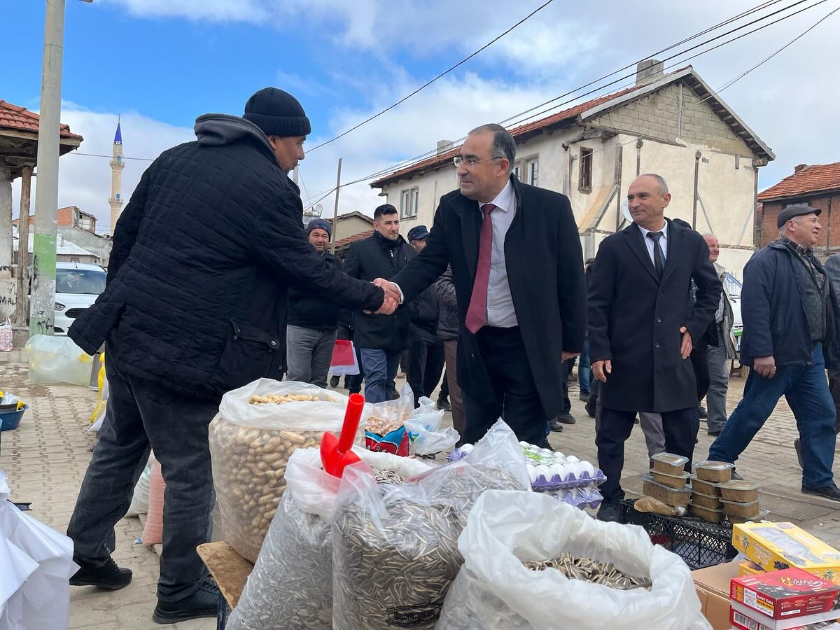 ARSLAN, DÜZAĞAÇ KASABASI PAZAR ESNAFINI ZİYARET ETTİ