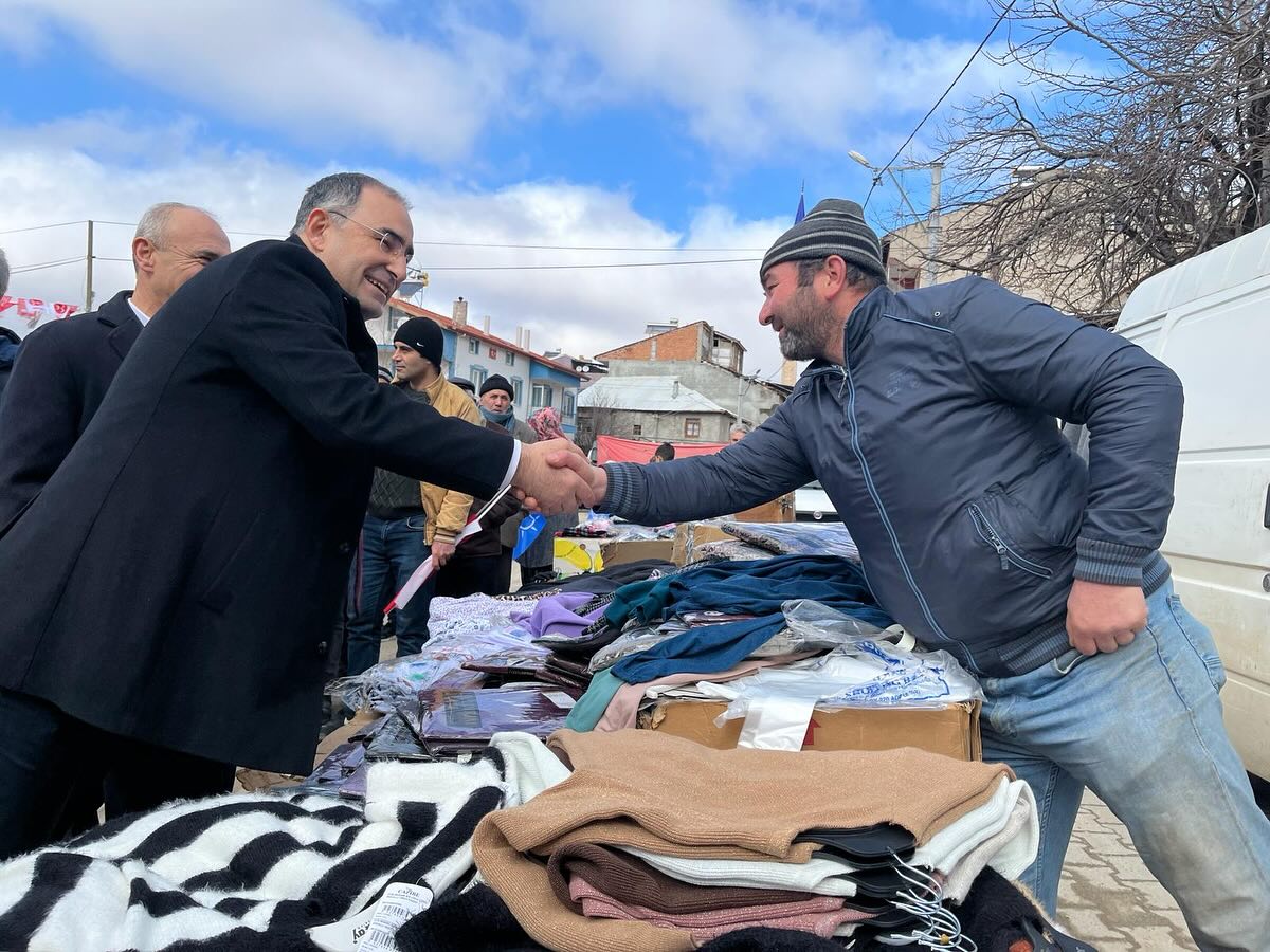 ARSLAN, DÜZAĞAÇ KASABASI PAZAR ESNAFINI ZİYARET ETTİ