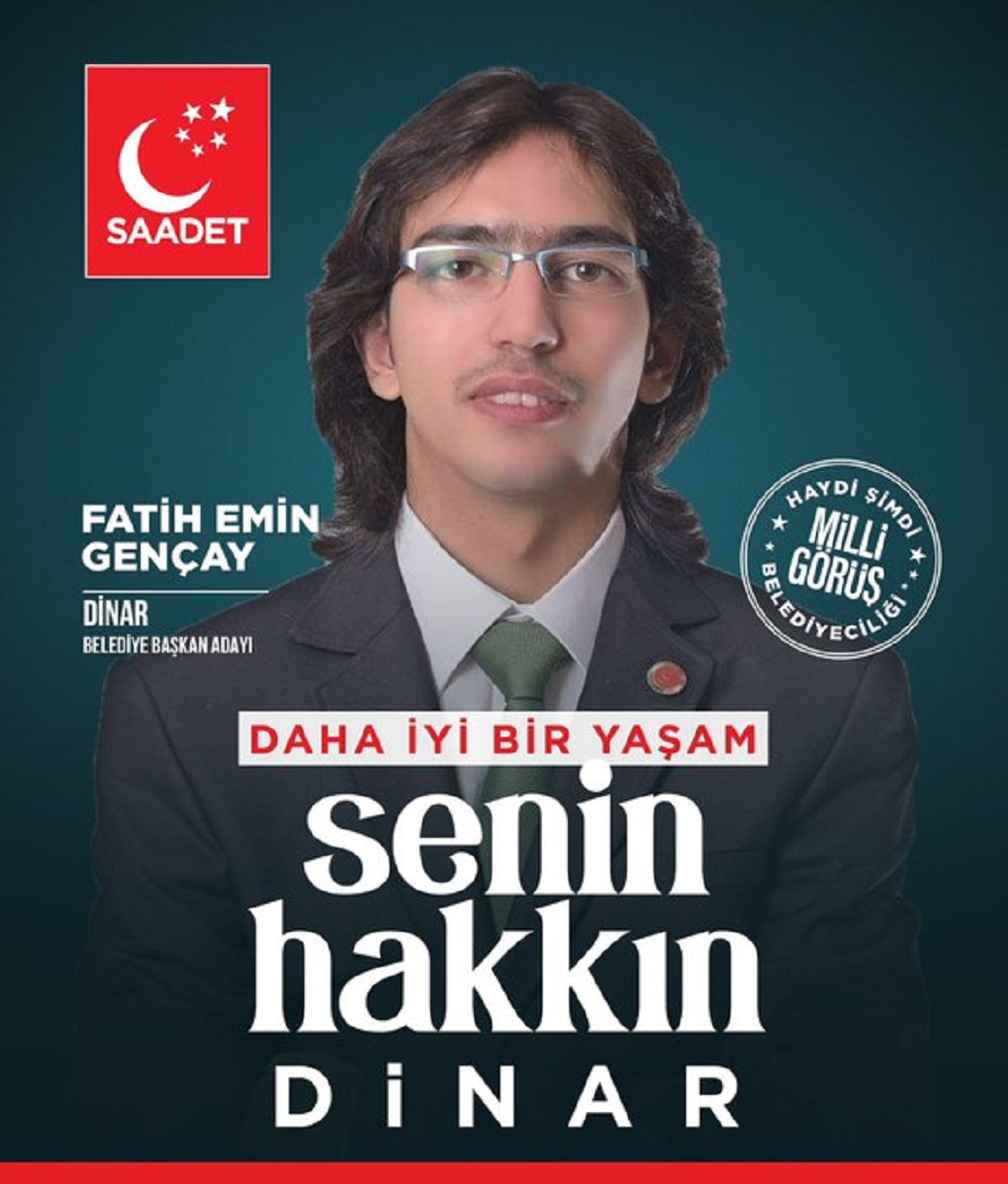 Dinar Belediye Başkanlığı için Milli Görüş'ten genç Bir İsimle yarışa katılıyor