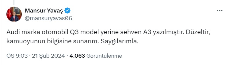 CHP'li Mansur Yavaş Mal Varlığını Açıkladı