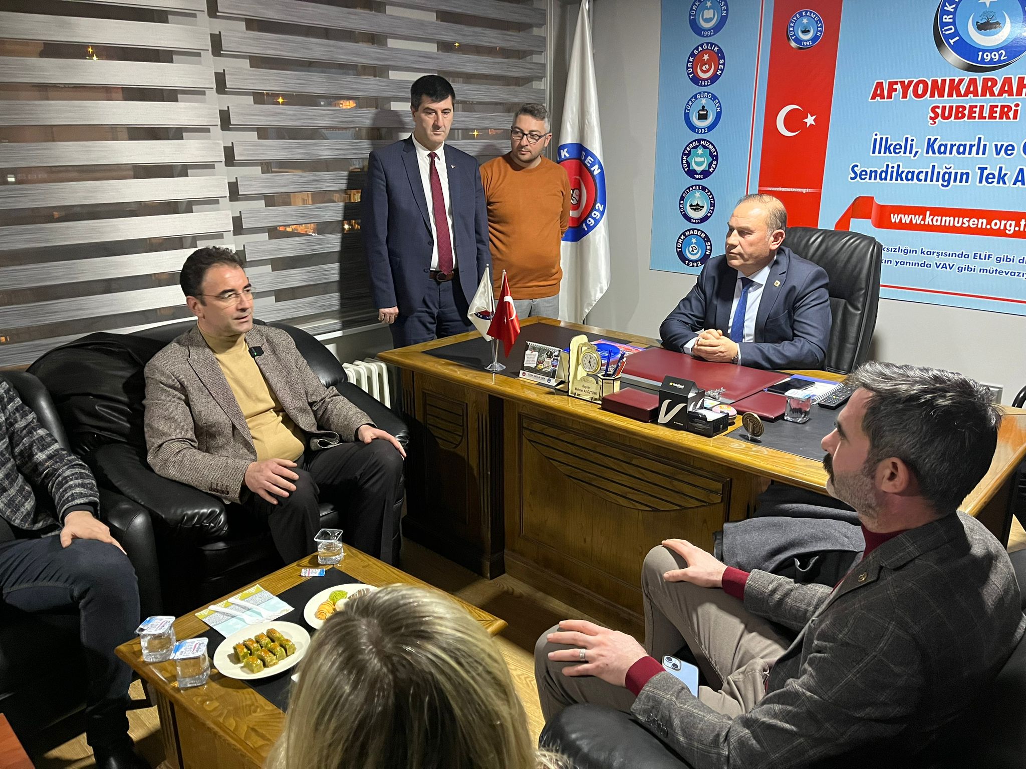 Küçükkurttan , Türkiye Kamu-Sen Afyonkarahisar Şubesine ziyaret