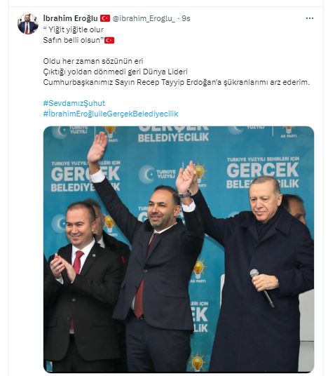 AK Partili Eroğlu'ndan Cumhurbaşkanı Erdoğan'a Övgü Dolu Sözler