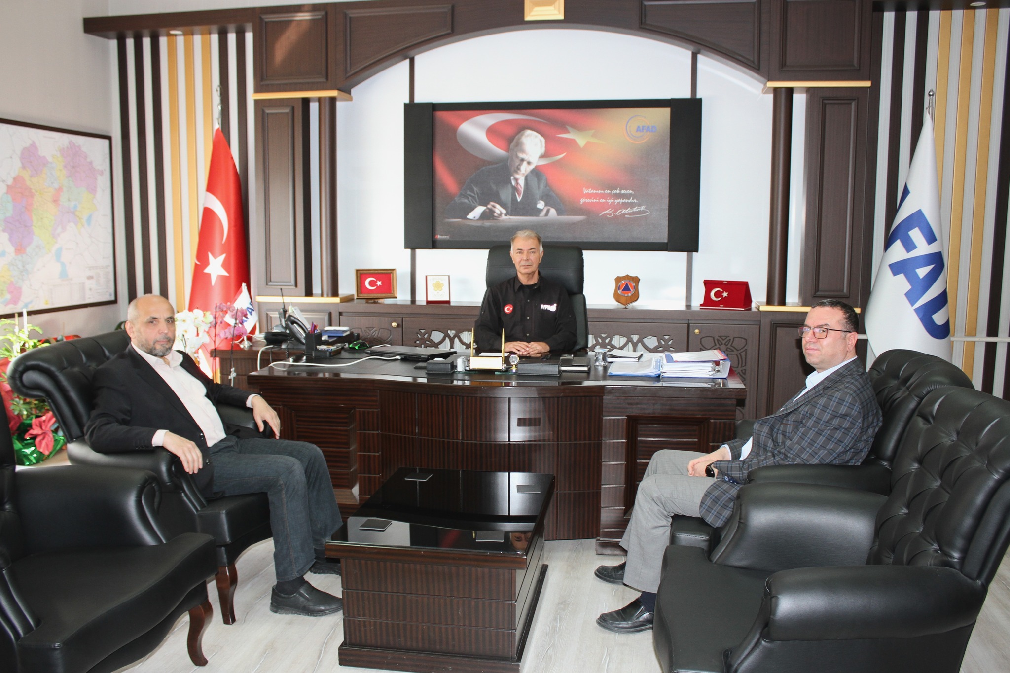 AB PROJE UZMANI  ERTÜRK VE PROF BİRİCİK’TEN HAYIRLI OLSUN ZİYARETİ